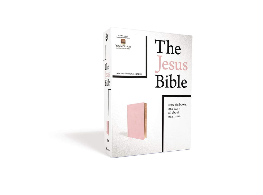 The Jesus Bible, NIV Edition, Leathersoft over Board, Pink, Comfort Print