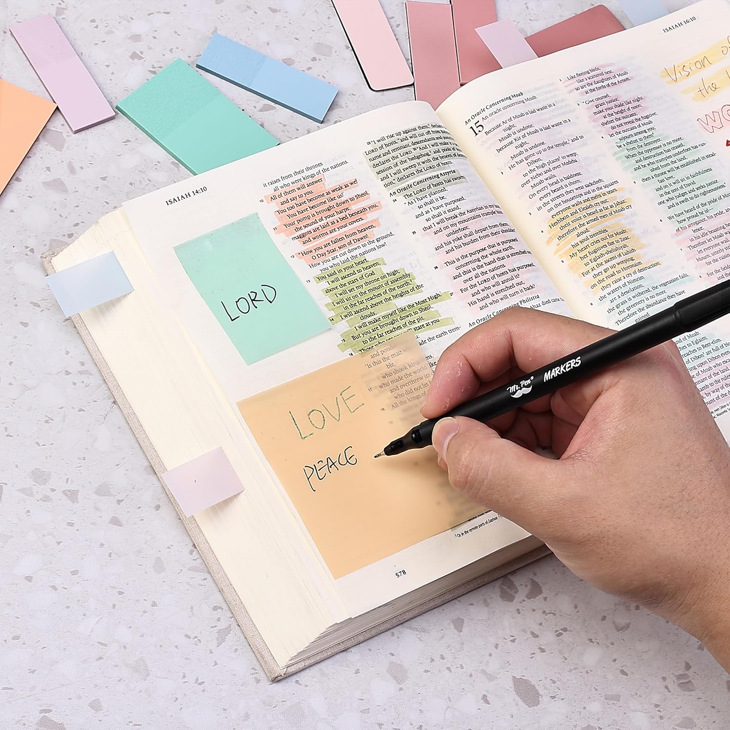 Mr. Pen- Bible Journaling Kit, Bible Study Supplies, No Bleed Bible Highlighters and Pens No Bleed, Christmas Gift