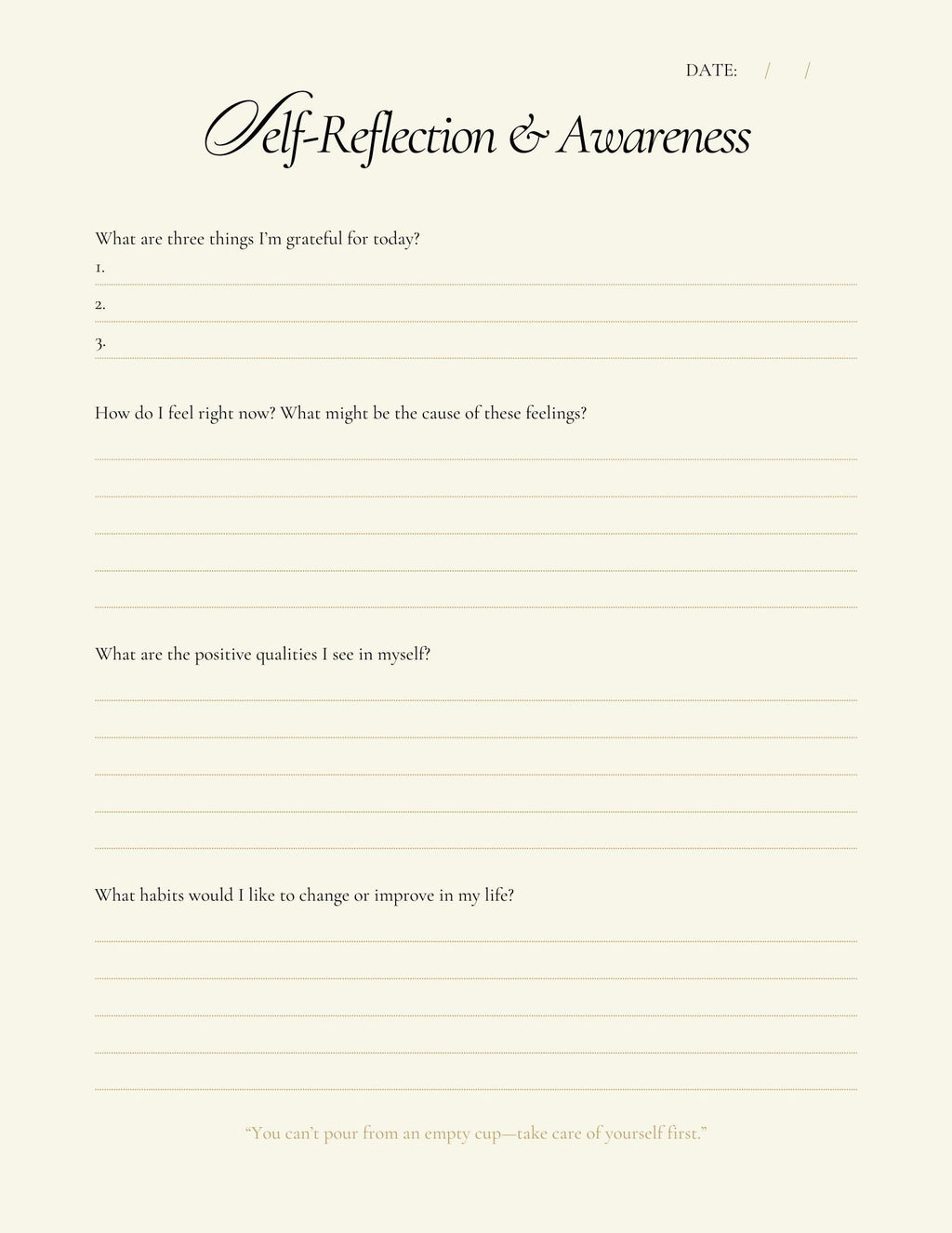 Daily planner and journal