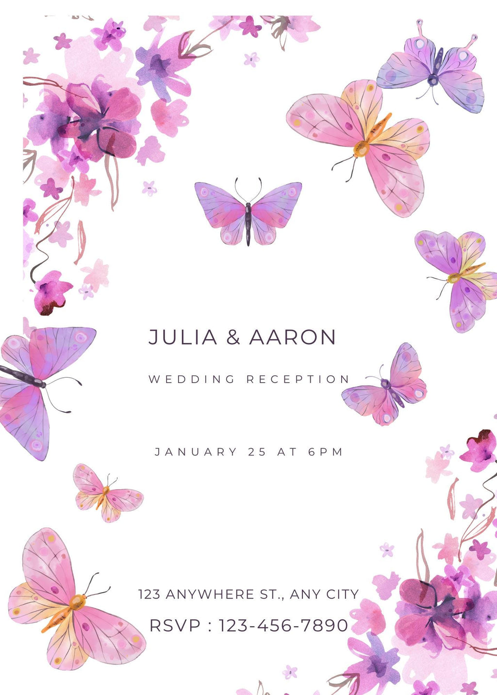 Customizable Wedding Invitation