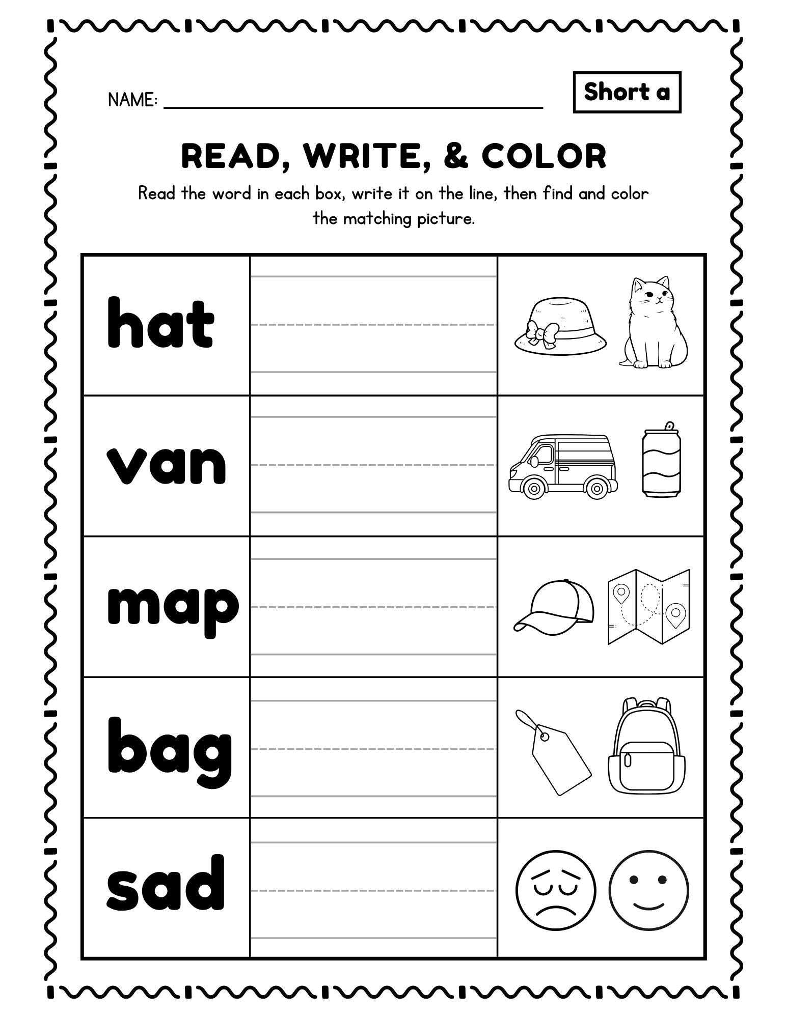 kids learning activities